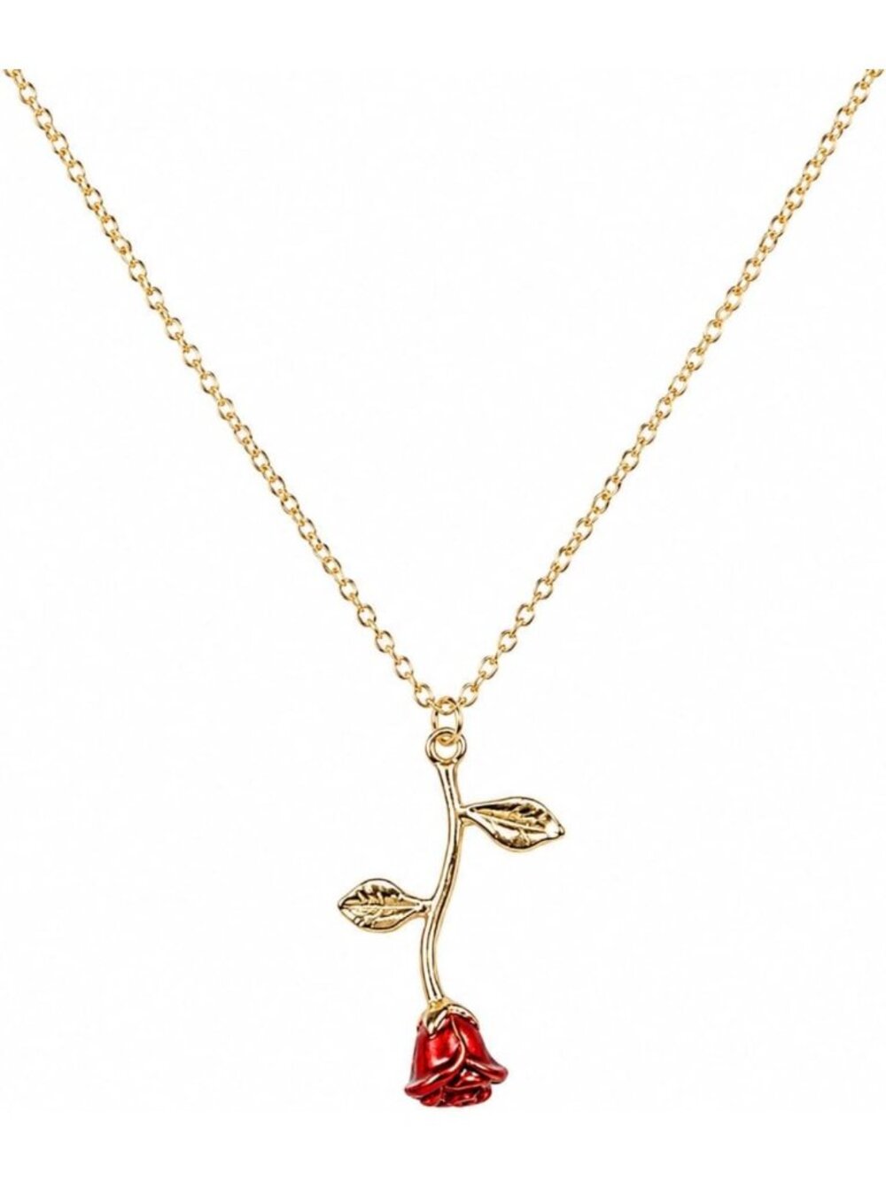 Dainty Rose Gold Flower Pendant Necklace - Minimalist Jewelry Gift for Her